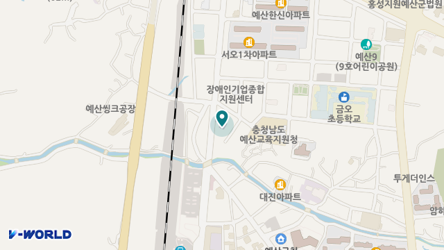 예산사랑재가복지센터 위치 지도
