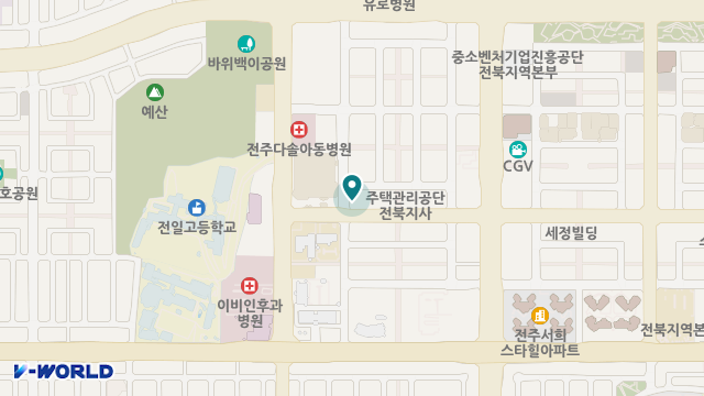전주재활주야간보호센터 위치 지도
