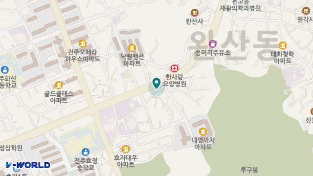 전주라온재가노인복지센터 위치 지도