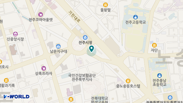 전주도우누리 노인복지센터 위치 지도