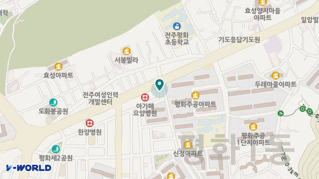 전주평화재가노인복지센터 위치 지도