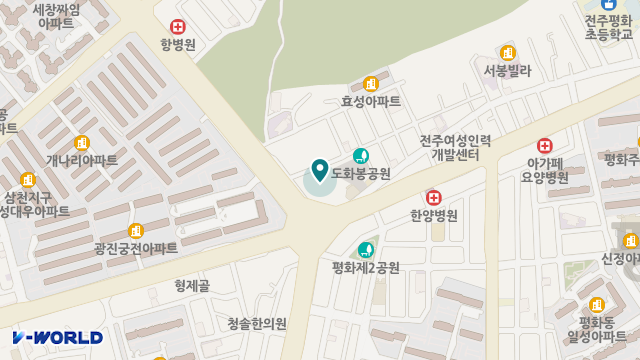 전주다비다노인복지센터 위치 지도