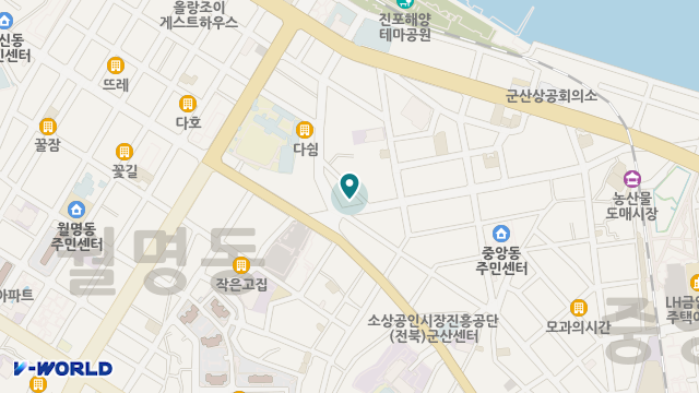 군산어르신주야간보호센터 위치 지도
