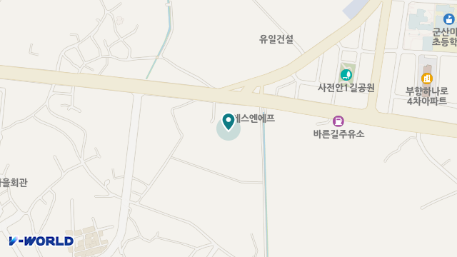 군산효재가노인복지센터 위치 지도