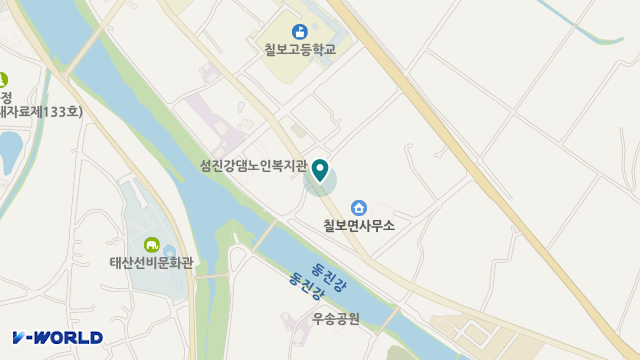 칠보노인복지센터 위치 지도