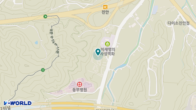 진안군복합노인복지타운 노인주야간보호센터 위치 지도