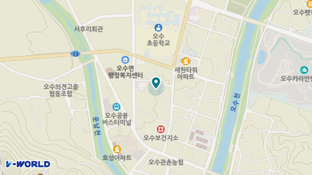 섬김노인복지센터 위치 지도