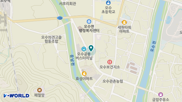 오수 노인복지센터 위치 지도