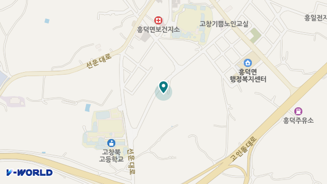 흥덕주야간보호센터 위치 지도