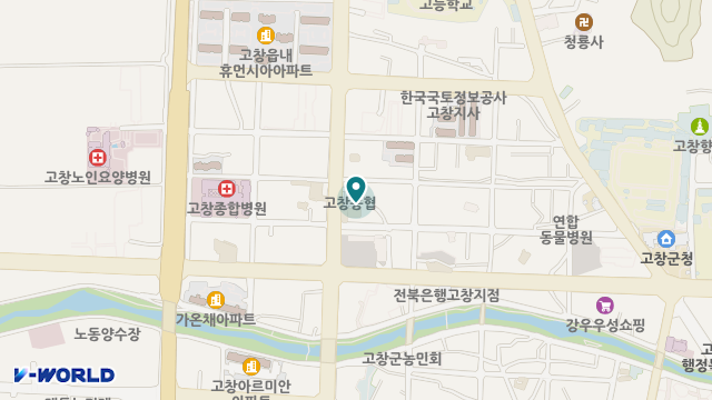 고창효담재가노인복지센터 위치 지도