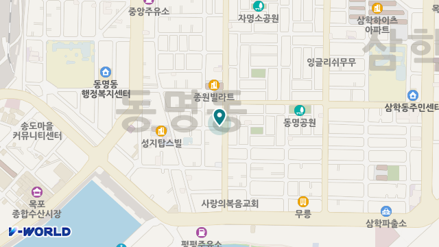 목포사랑재가복지센터 위치 지도