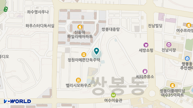 여수시노인복지센터 위치 지도