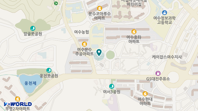 감나무협동조합재가복지센터여수점 위치 지도