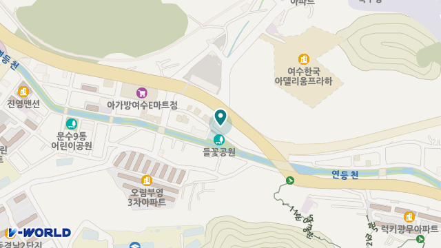 (주)케어링 주간보호센터 여수점 위치 지도