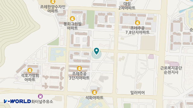순천조례노인복지센터 위치 지도