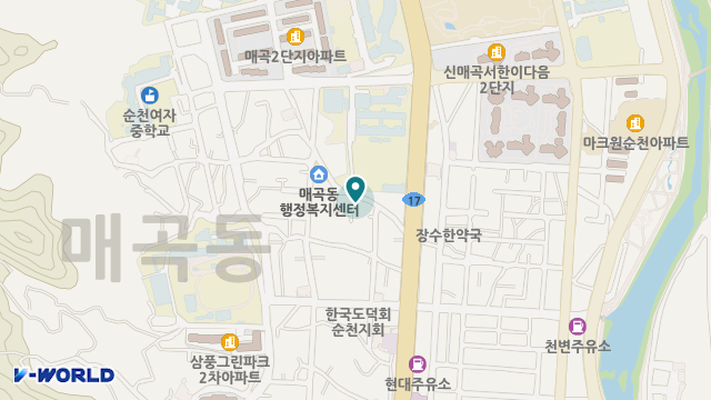 순천행복노인복지센터 위치 지도