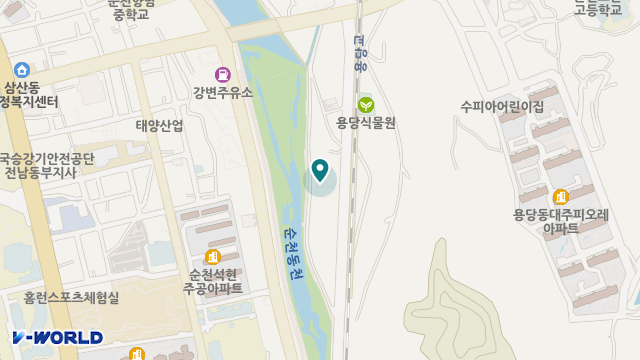 재단법인 전라남도사회서비스원 순천시 실버주야간보호센터 위치 지도