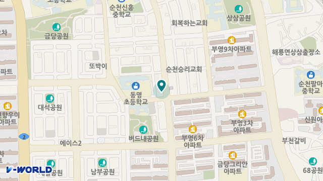 봄날애재가노인복지센터 위치 지도