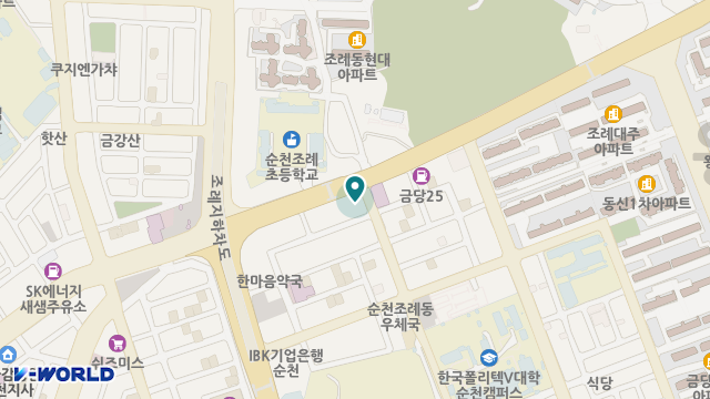 순천노인주야간보호센터 위치 지도