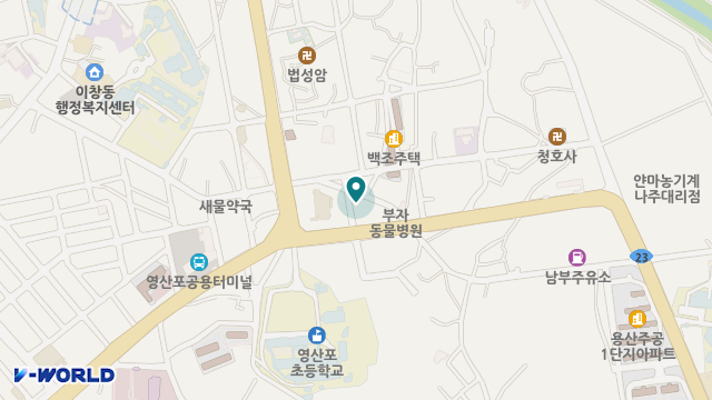 영산포재가노인복지센터 위치 지도