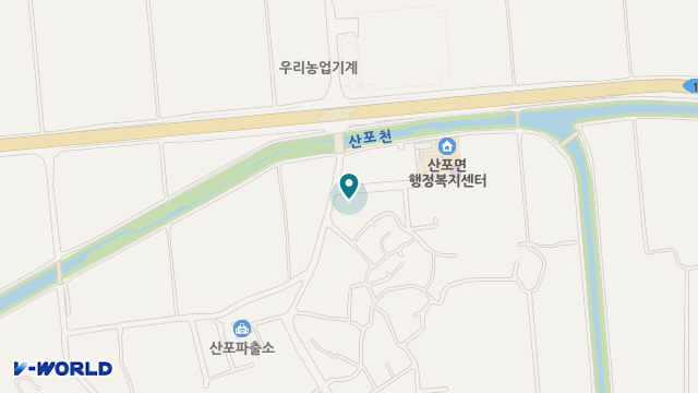 산포노인복지센터 위치 지도