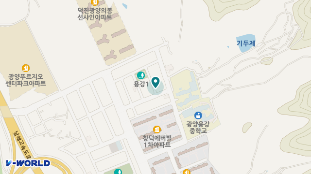 광양용강주야간보호센터 위치 지도