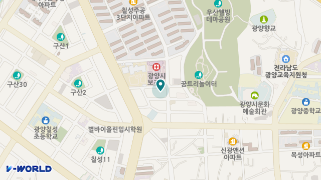광양노인목욕재가센터 위치 지도