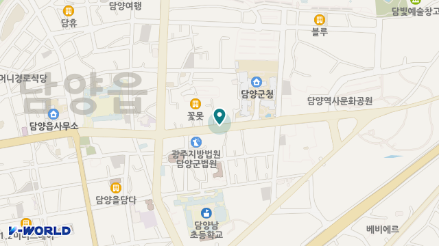 담양 이산재가복지센터 위치 지도
