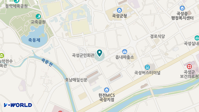 곡성행복한노인복지센터 위치 지도
