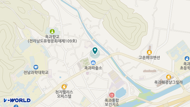 옥과100세부모님학교 위치 지도