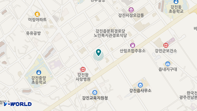 강진노인복지센터 위치 지도