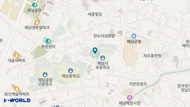 해남재가복지센터 위치 지도