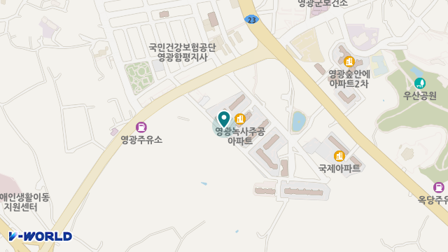 영광사랑재가노인복지센터 위치 지도