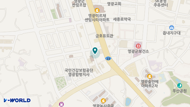 영광애통합재가주간보호방문요양노인복지센터 위치 지도