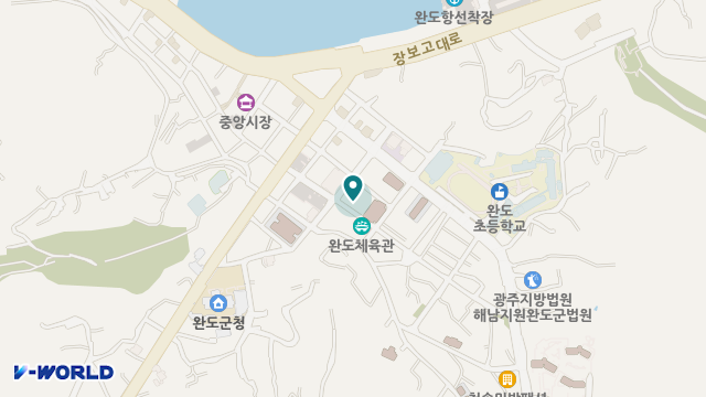 소규모요양시설나형완도늘푸른집 위치 지도
