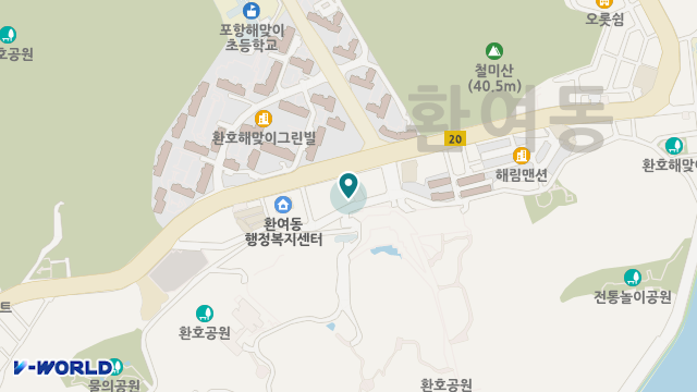 환호노인복지센터 위치 지도