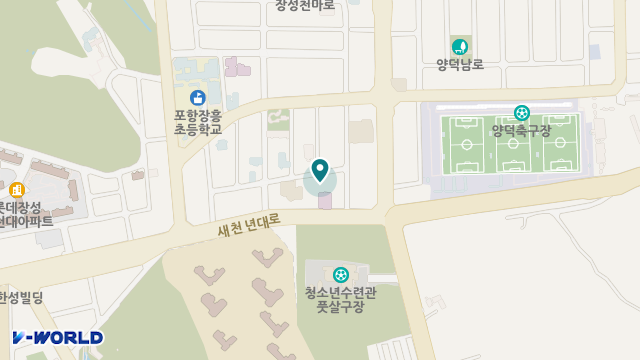 포항휴주간보호센터 위치 지도