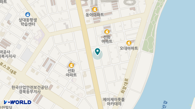 포항자명재가복지센터 위치 지도