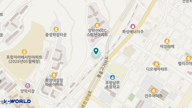 포항현대주간보호센터 위치 지도