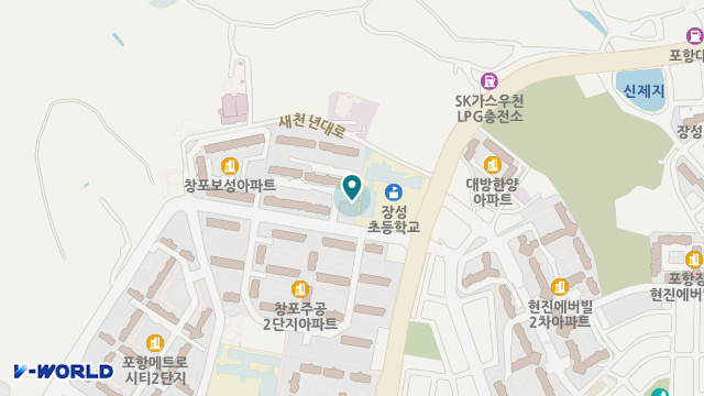 지원 재가복지센터 위치 지도