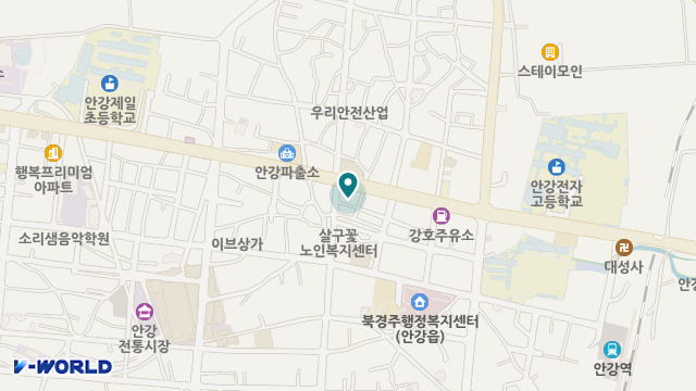 안강노인주간복지센터 위치 지도