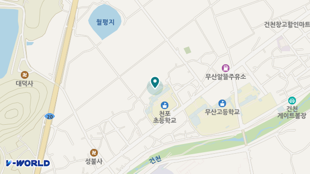 건천노인주간보호센터 위치 지도