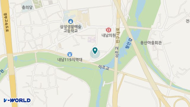 내남주간보호센터 위치 지도