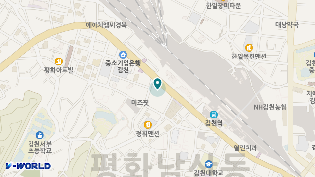 사회적협동조합 한국돌봄사회서비스센터 김천통합재가서비스센터 평화점 위치 지도
