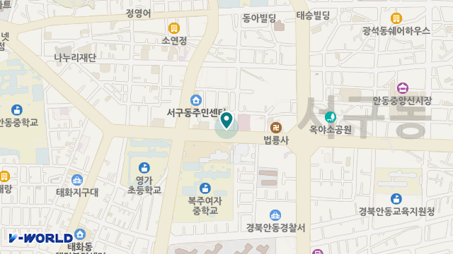 안심재가노인복지센터 위치 지도
