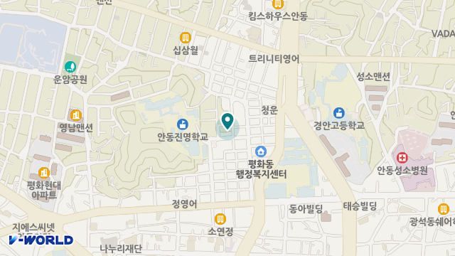 평화재가복지센터 위치 지도
