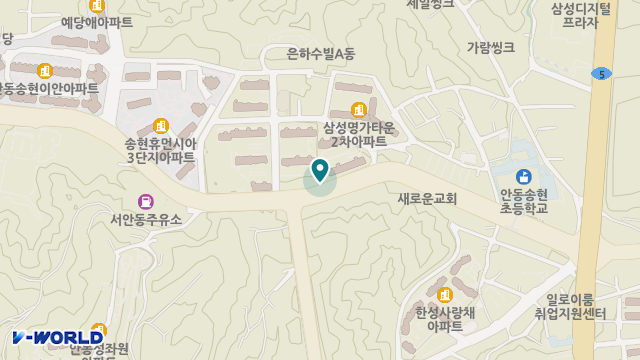 안동사랑재가복지센터 위치 지도