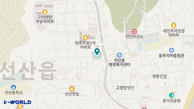 선산중앙재가노인복지센터 위치 지도