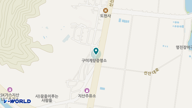 구미한겸재가노인복지센터 위치 지도