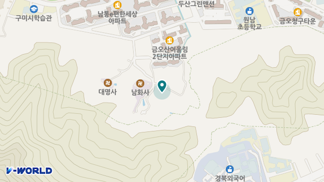 구미재가노인치유전문센터 위치 지도
